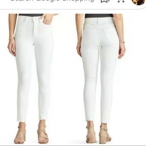 Sam Edelman The Stiletto High Rise Skinny Ankle White Jeans